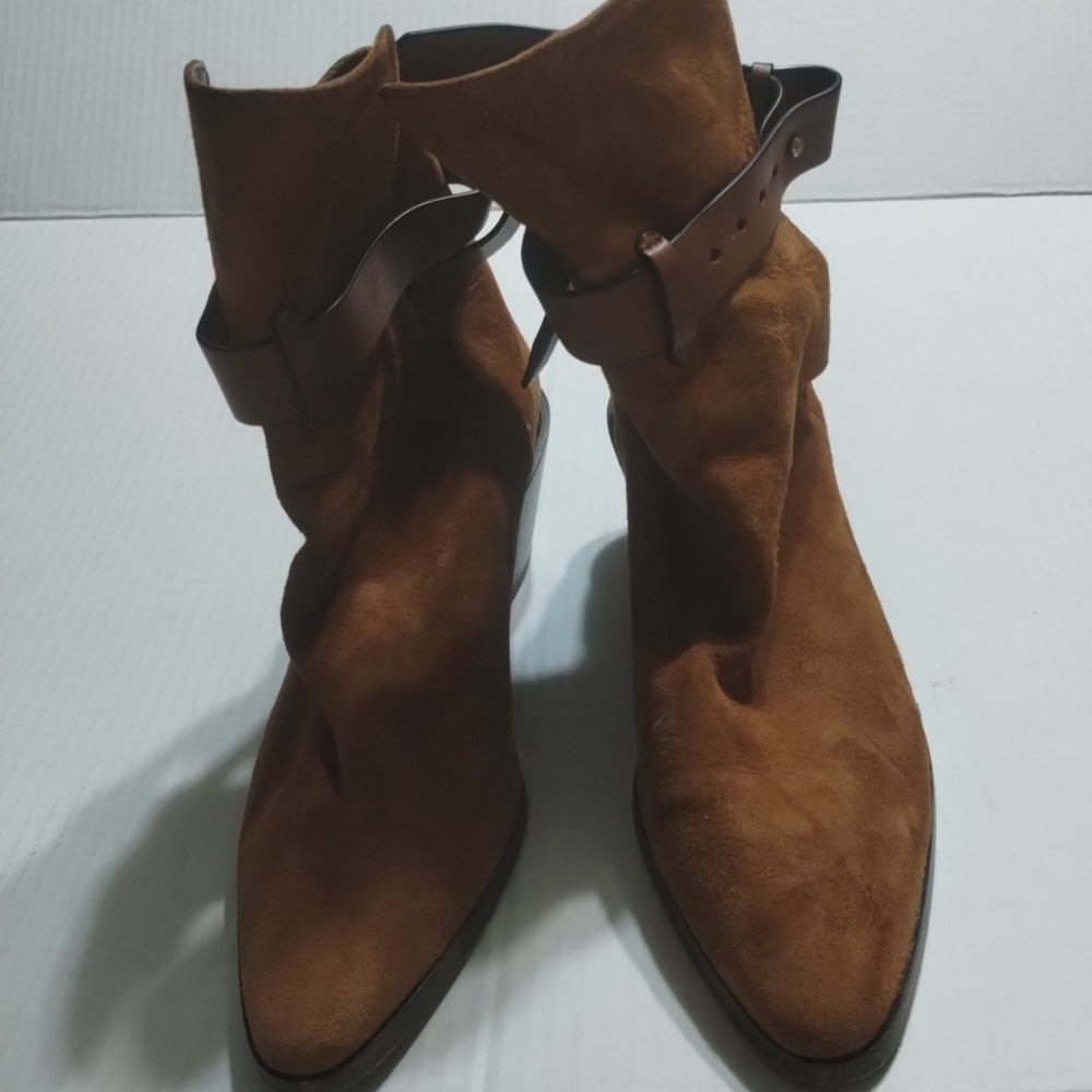 Frame brown suede booties size 37